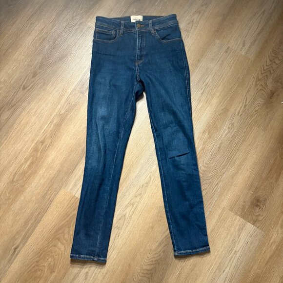 Sezane Perfect Slim jeans in blue denim size 27 skinny jeans ankle 4 26 - Picture 7 of 13